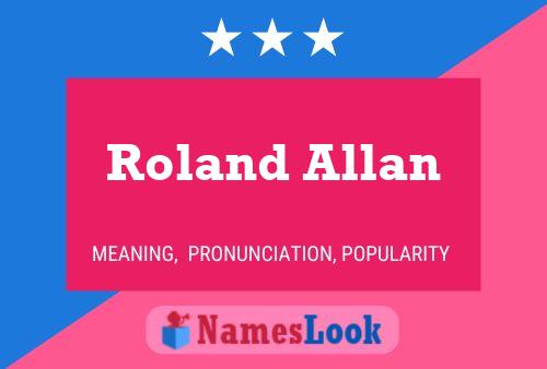 Постер имени Roland Allan