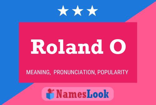 Постер имени Roland O