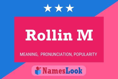 Постер имени Rollin M