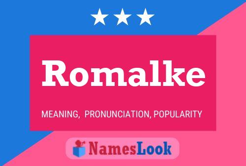 Постер имени Romalke