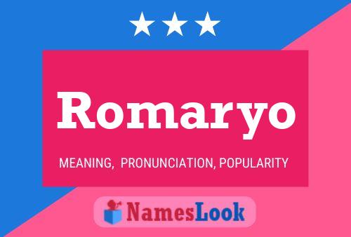 Постер имени Romaryo