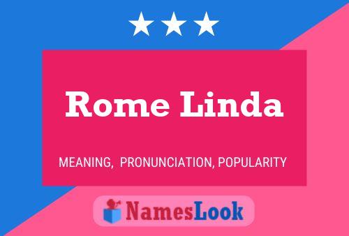 Постер имени Rome Linda