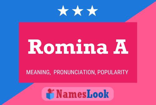 Постер имени Romina A