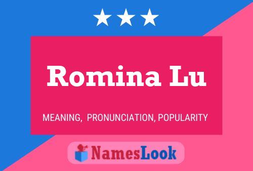 Постер имени Romina Lu