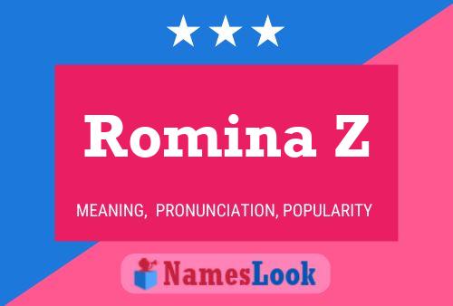 Постер имени Romina Z