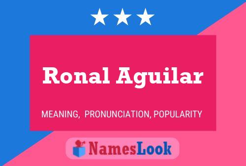 Постер имени Ronal Aguilar