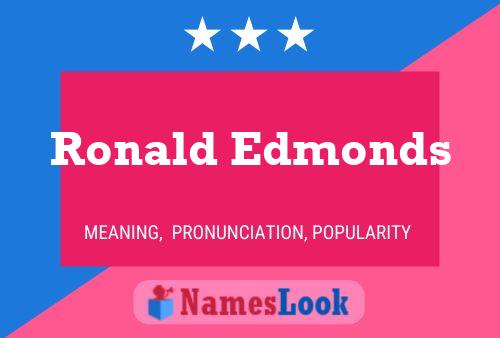 Постер имени Ronald Edmonds