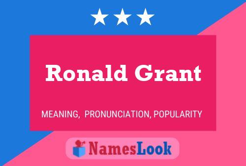 Постер имени Ronald Grant