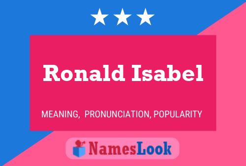 Постер имени Ronald Isabel