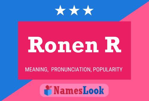 Постер имени Ronen R