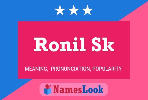 Постер имени Ronil Sk