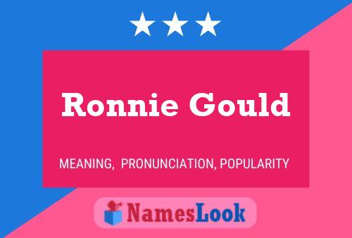 Постер имени Ronnie Gould