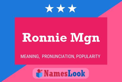 Постер имени Ronnie Mgn