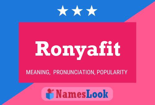 Постер имени Ronyafit