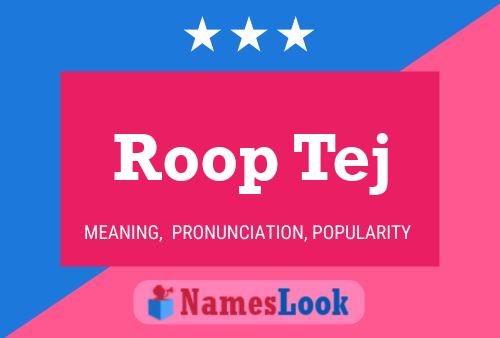 Постер имени Roop Tej