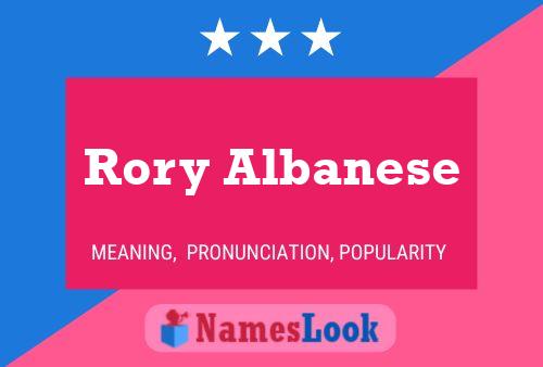 Постер имени Rory Albanese