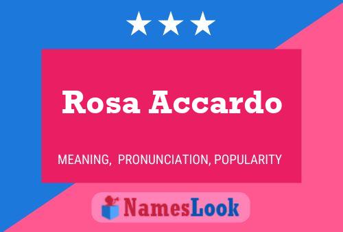 Постер имени Rosa Accardo