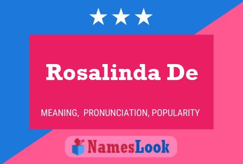 Постер имени Rosalinda De