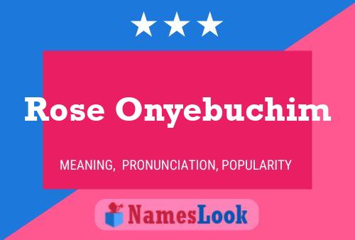 Постер имени Rose Onyebuchim