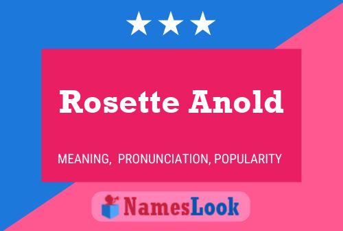 Постер имени Rosette Anold