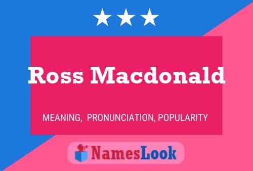 Постер имени Ross Macdonald