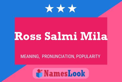 Постер имени Ross Salmi Mila