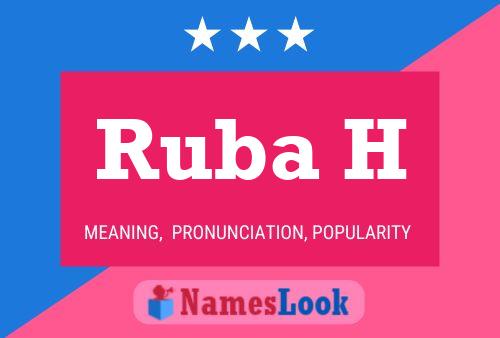 Постер имени Ruba H