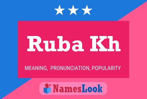 Постер имени Ruba Kh