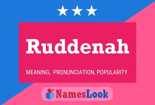 Постер имени Ruddenah