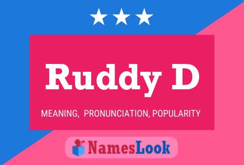 Постер имени Ruddy D