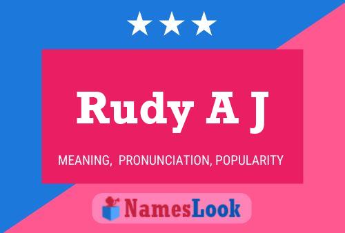 Постер имени Rudy A J