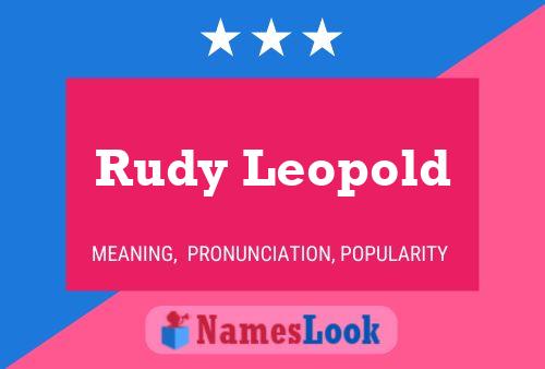 Постер имени Rudy Leopold