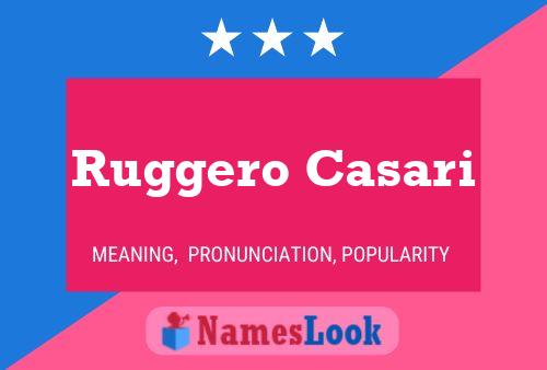 Постер имени Ruggero Casari