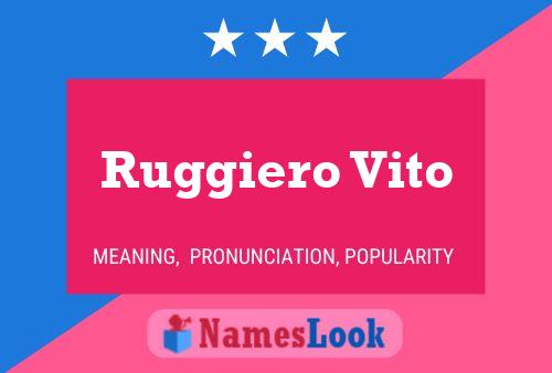 Постер имени Ruggiero Vito