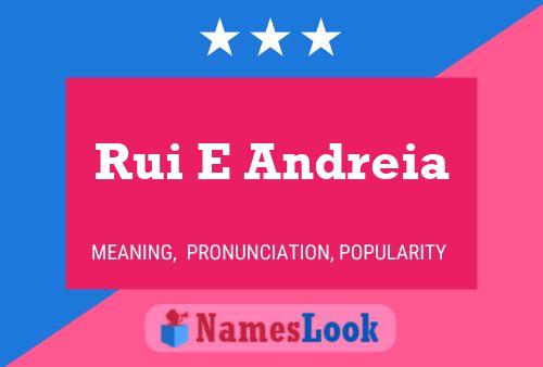 Постер имени Rui E Andreia