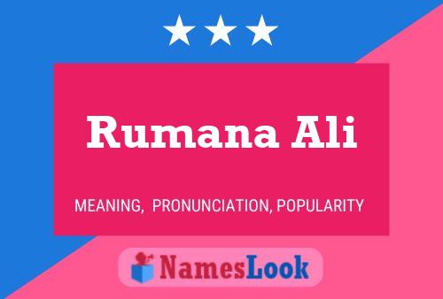 Постер имени Rumana Ali