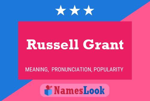 Постер имени Russell Grant