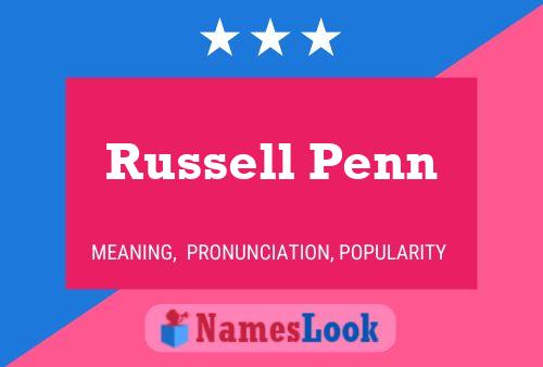 Постер имени Russell Penn