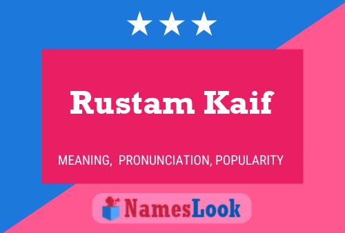 Постер имени Rustam Kaif