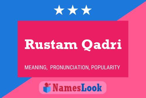 Постер имени Rustam Qadri