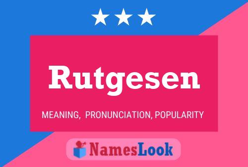 Постер имени Rutgesen