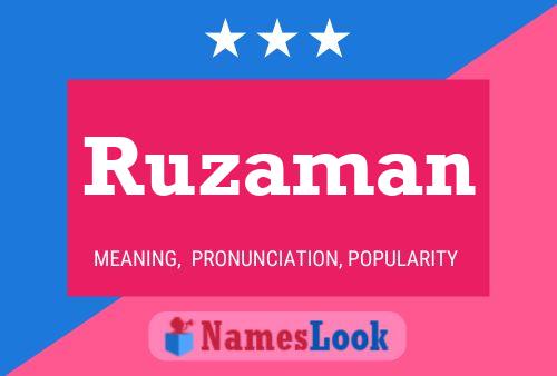 Постер имени Ruzaman