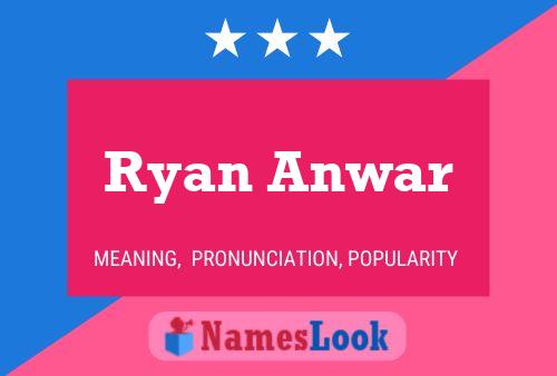 Постер имени Ryan Anwar