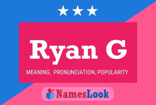 Постер имени Ryan G