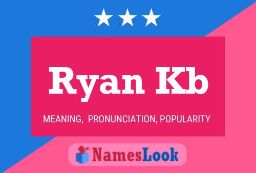 Постер имени Ryan Kb