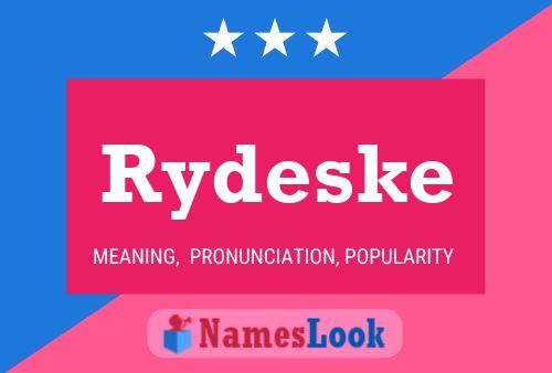 Постер имени Rydeske