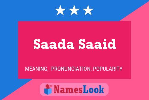 Постер имени Saada Saaid