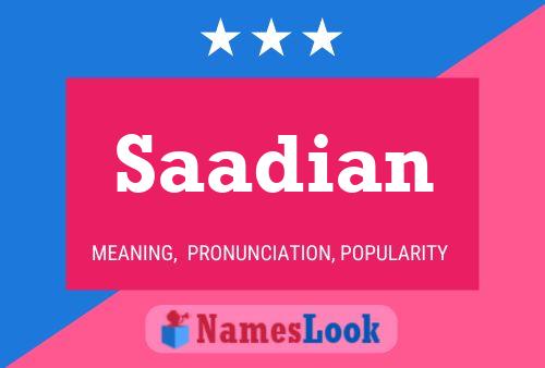 Постер имени Saadian