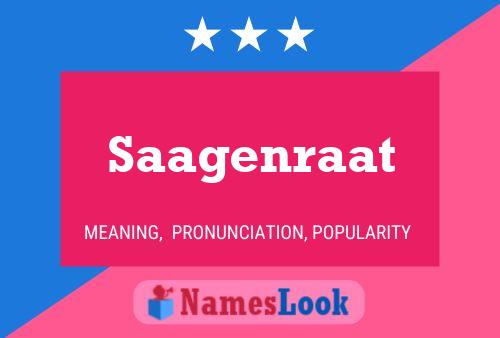 Постер имени Saagenraat