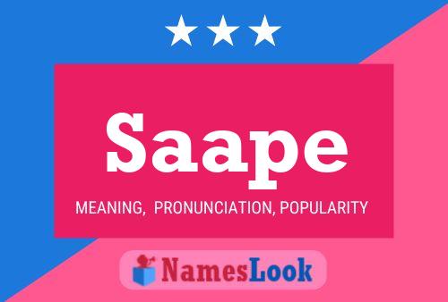 Постер имени Saape